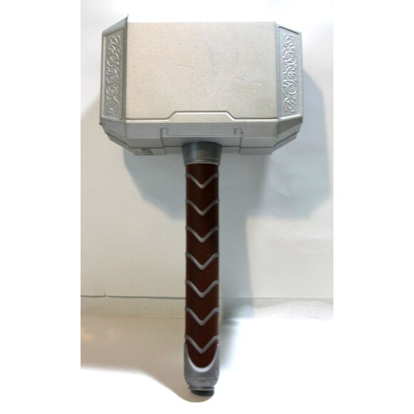 Thor Hammer Replica Mjolnir Props 11" Halloween Cosplay Costume Foam Toy Kids - Picture 1 of 7